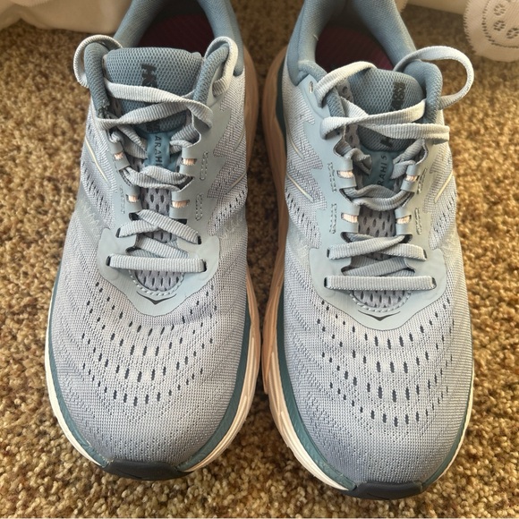 Hoka One One Arahi 5 Womens 8 Blue White Athletic Running Walking Shoes Sneakers - Picture 2 of 11